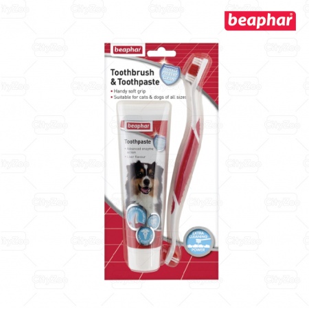 BEAPHAR TOOTH COMBIPACK - COMBO VỆ SINH RĂNG MIỆNG